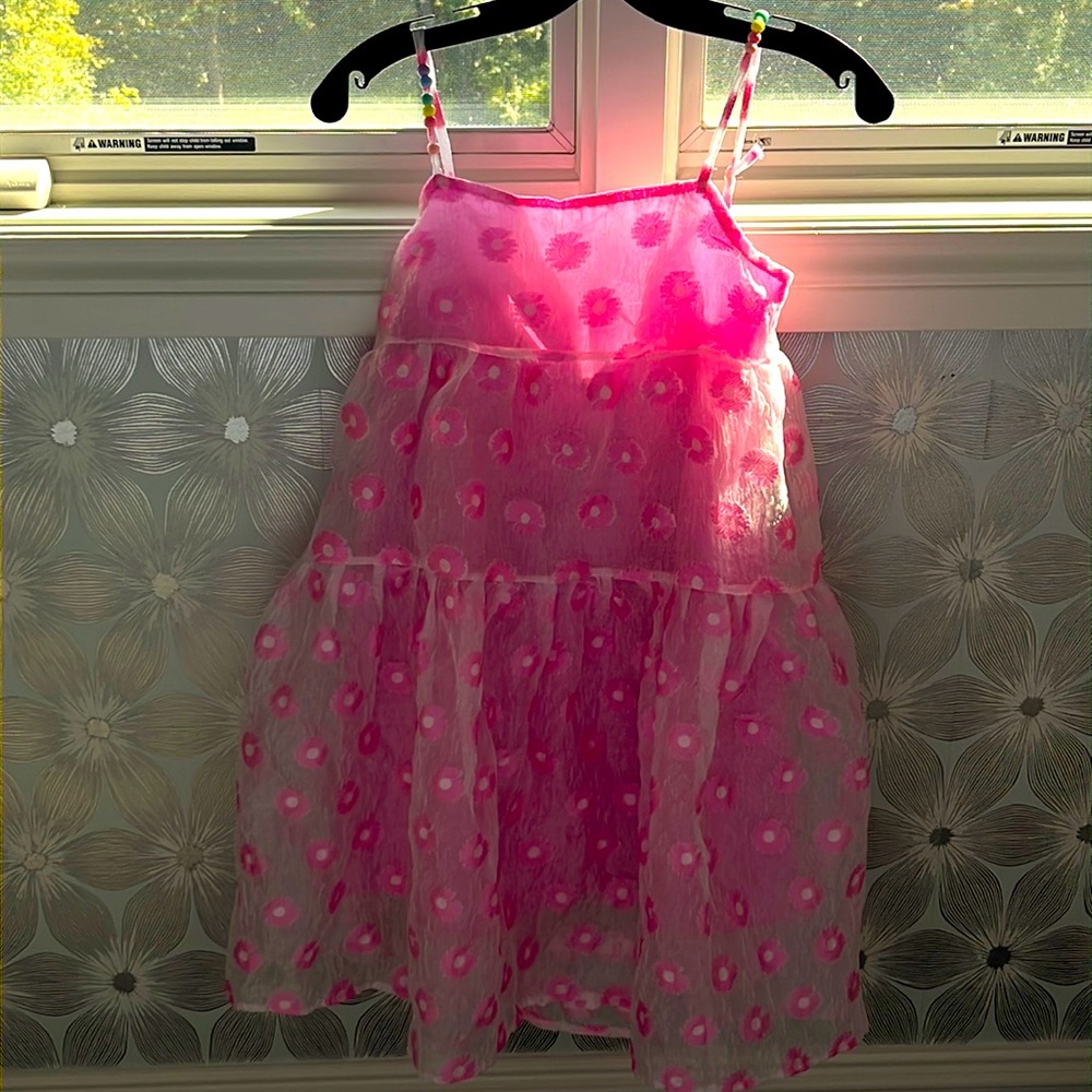 Pink flower dress